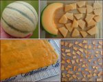 Dehydrating Cantaloupe & Cantaloupe Fruit Leather