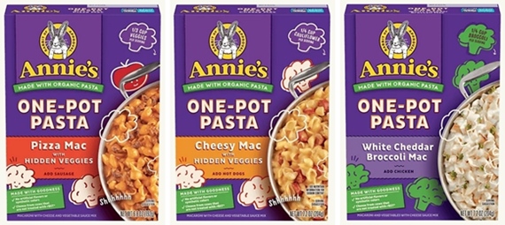 Annie's One-pot Pasta varieties for easy backpacking meals.