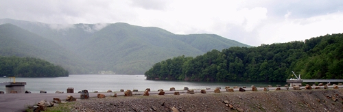 Watauga Lake Dam, Appalachian Trail Tennessee.