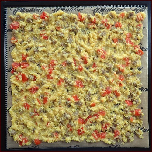 Grits on Excalibur Dehydrator Tray