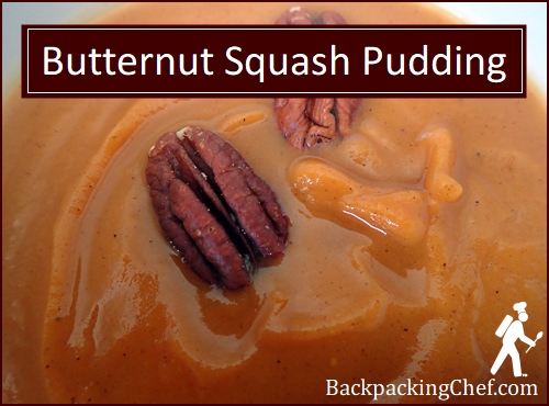 Butternut Squash Pudding rehydrated from powder.