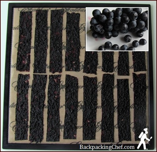 Grape Leather Cut into Fruit Strips