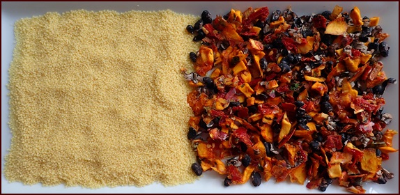 Mango Salsa Couscous Salad Ingredients.