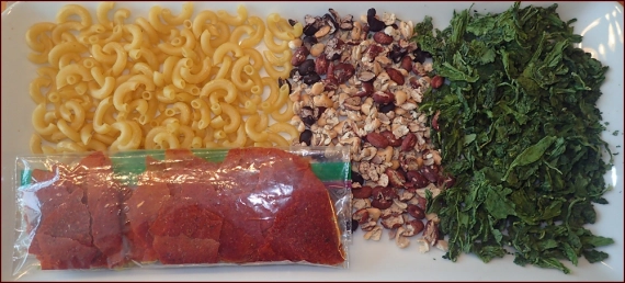 Spinach & Bean Marinara Ingredients.