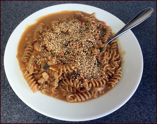 Thai Spicy Peanut Noodles Rehydrated