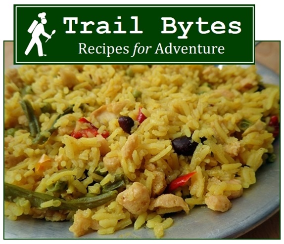 Trail Bytes Newsletter Cover featuring Curry Basmati Rice.