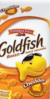 Gold fish for cheddar cheese flavor.