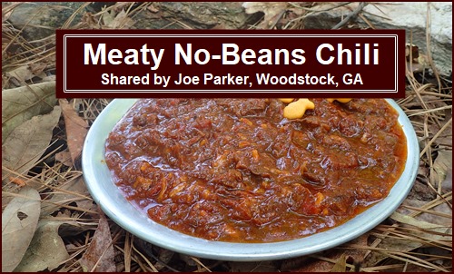 Backpacking Recipe: Meaty No-Beans Chili