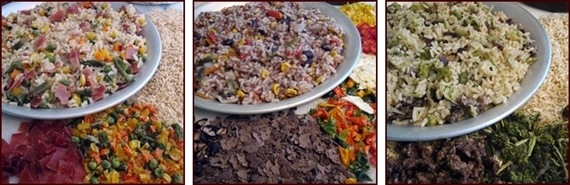 Some of Chef Glenn's Backpacking Rice Recipes.