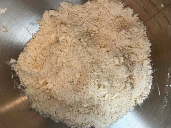 Buttermilk biscuits dry ingredients plus butter.