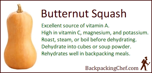 Butternut Squash is a top source of vitamin A, and is high in vitamin C, magnesium, and potassium.
