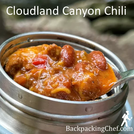 Chili rehydrated in 24-oz. insulated food jar. Chili rehydrated in 24-oz. insulated food jar.