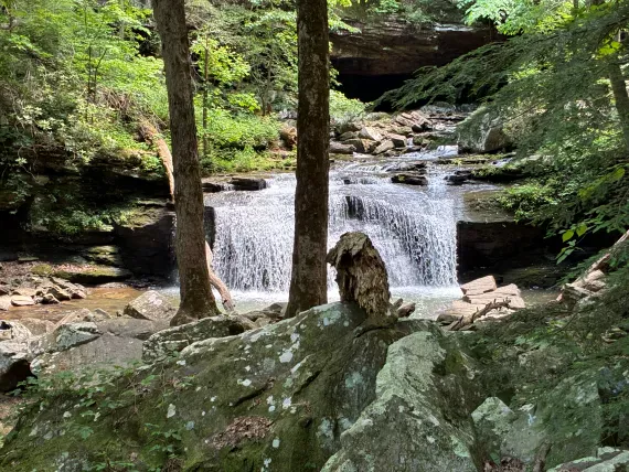 Lunch Spot: Sittons Gulch Trail Waterfall. Lunch Spot: Sittons Gulch Trail Waterfall.