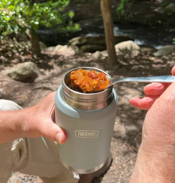 Rehydrated Cloudland Canyon Chili. Rehydrated Cloudland Canyon Chili.