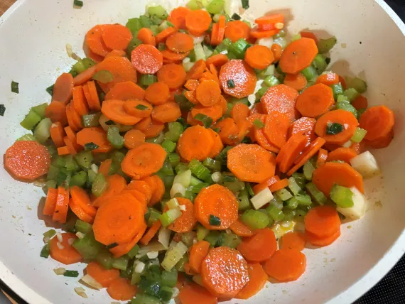 Step Two: Add carrots.