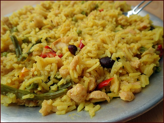 Rehydrated Curry Basmati Rice & Vegetables.