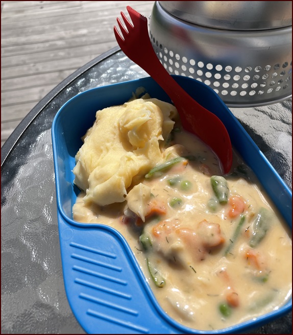 dehydrated fish cod casserole