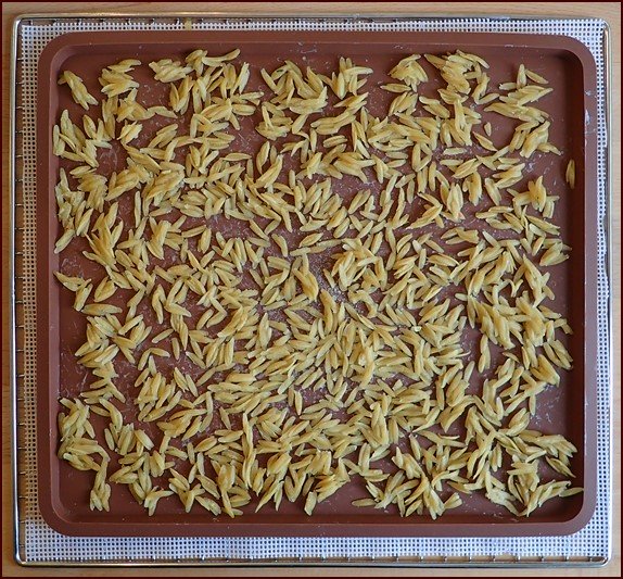 Orzo cooked like rice after drying.