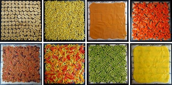 Dehydrating backpacking food with a home dehydrator