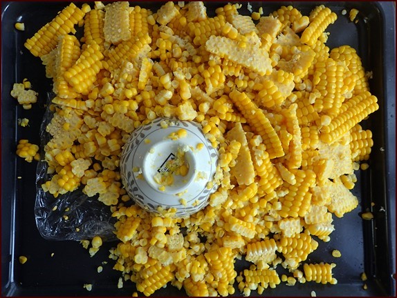 Separate any mats of corn kernels into individual kernal before drying the corn.