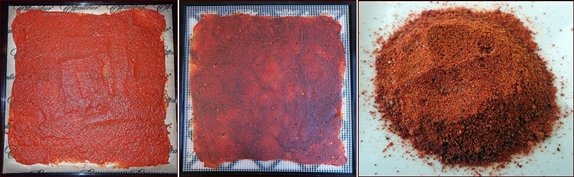 Dehydrating Pasta Sauce.