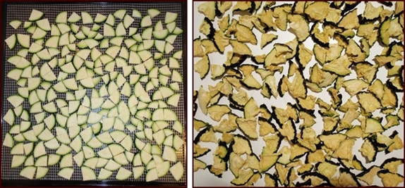 Dehydrating Zucchini