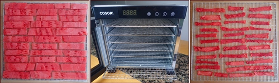 Dehydrating Watermelon with Cosori Dehydrator.