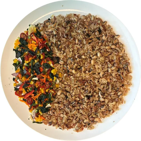 Ingredients for Hoppin' John & Vegetables. Ingredients for Hoppin' John & Vegetables.