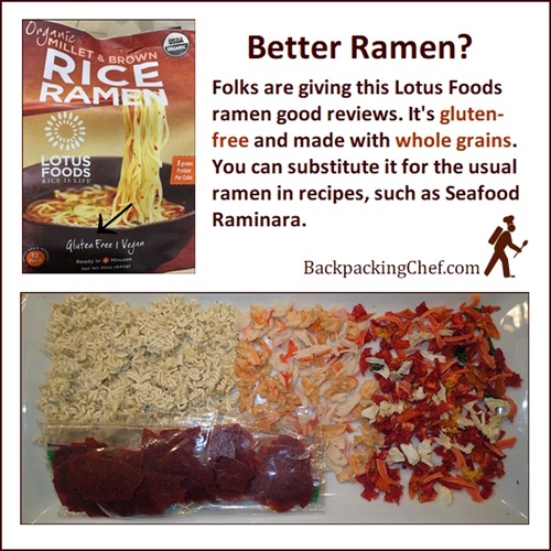 Lotus Foods Ramen Noodles made with millet and brown rice. Gluten-free, whole grain.