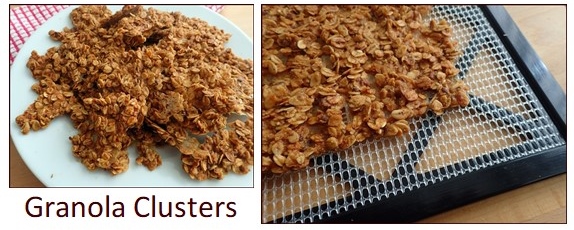 Homemade granola clusters
