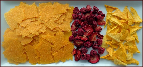 Mango-Berry Spoon Smoothie Ingredients.