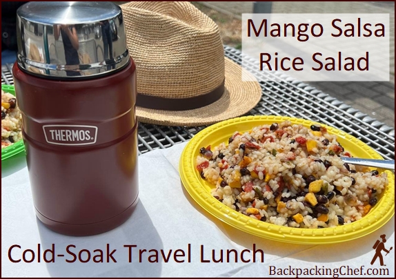 Mango Salsa Rice Salad Thermos Road Trip