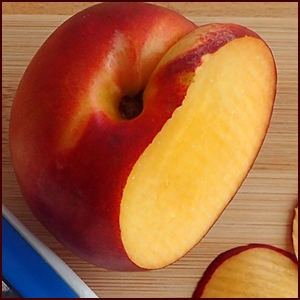 Yellow-fleshed nectarine.