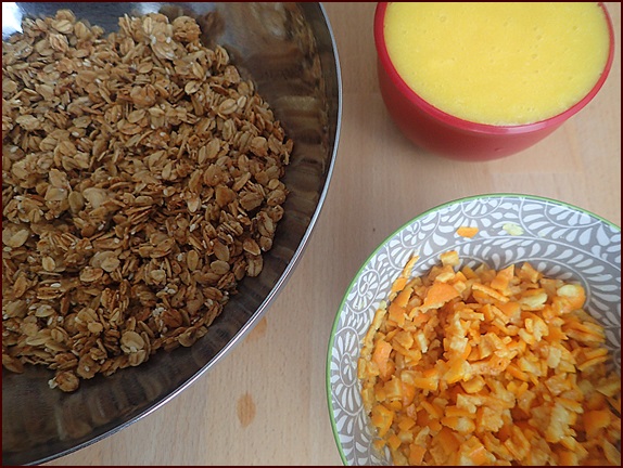 Orange Granola Clusters Ingredients