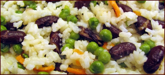 Rice with beans & vegetables