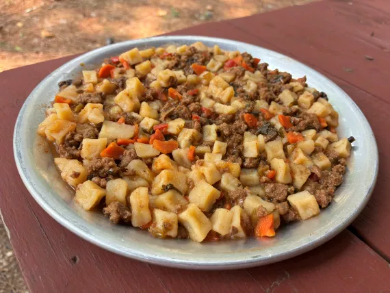 Smoky Mountain Beef with Diced Potatoes. Smoky Mountain Beef with Diced Potatoes.