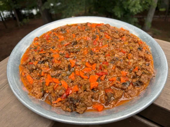 Smoky Mountain Beef Skillet rehydrated. Smoky Mountain Beef Skillet rehydrated.