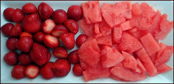 Strawberries and watermelon are 92% water.