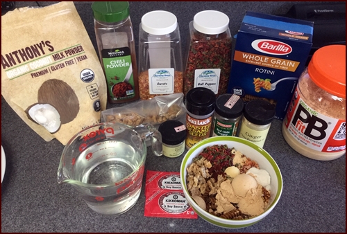 Thai Spicy Peanut Noodles Ingredients