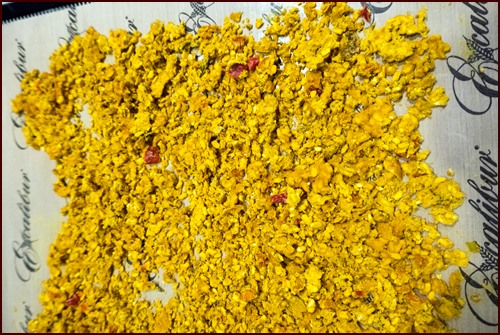 Yellow Mung Dal after drying.